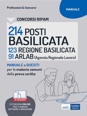 cover image of Concorsi RIPAM 214 posti ARLAB e Regione Basilicata--Manuale e Quesiti con le materie comuni della prova scritta